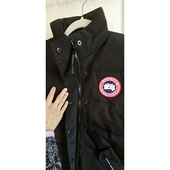 CANADA GOOSE ARCTIC PROGRAM freestyle black Puffer down vest woman Sz M - Picture 6 of 13